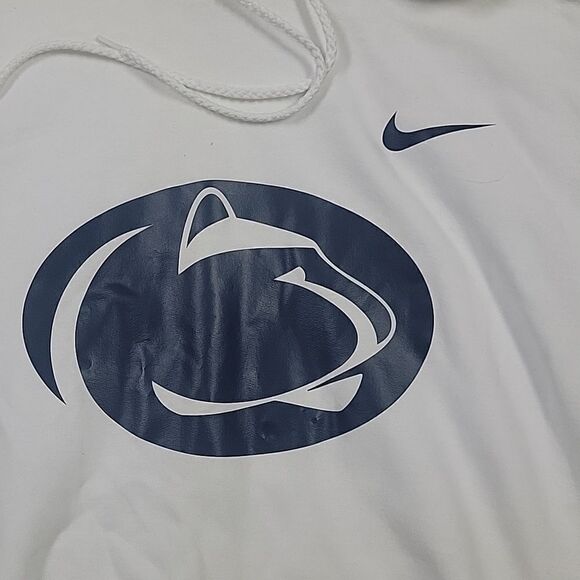PENN STATE UNIVERSITY NITTANY LION WHITE HOODIE, SIZE MEDIUM - Picture 2 of 4